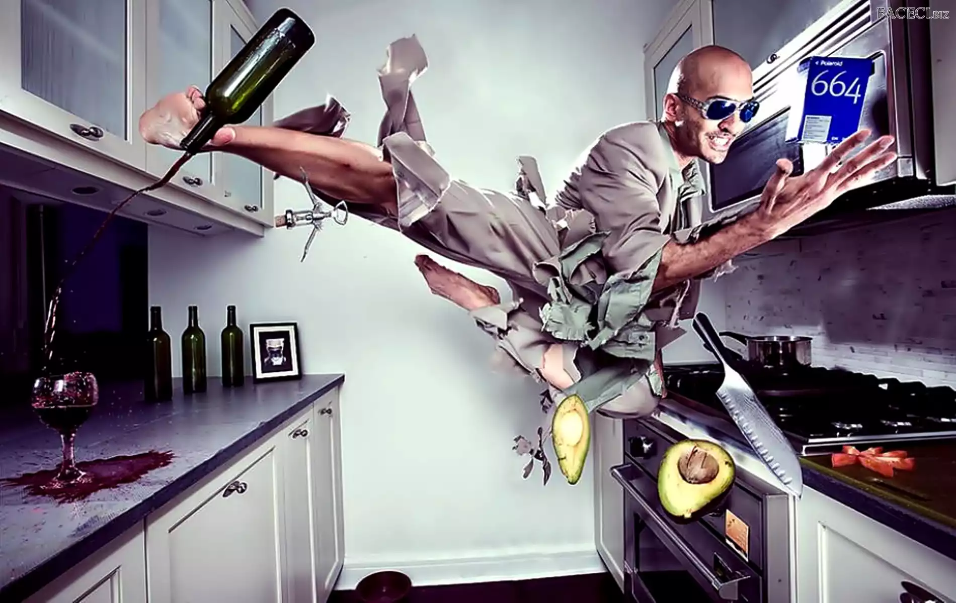 Akrobatyka, Mężczyzna, Kuchnia